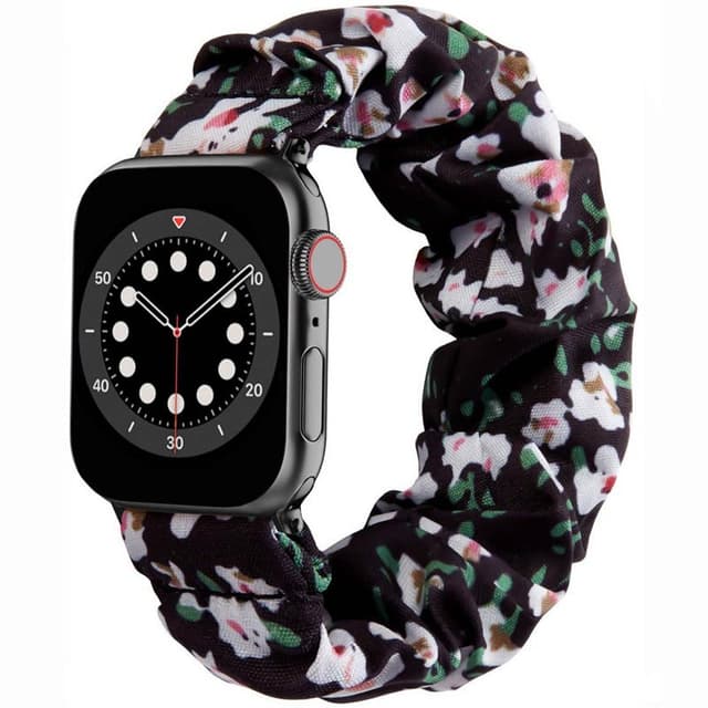 Scrunchie elastinen rannekoru Apple Watch 6 (40mm) - Classic flower