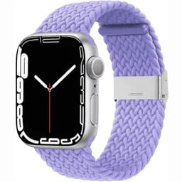 Flettet Elastik Armbånd Apple Watch 7 (41mm) - lightpurple