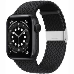 Flätat Elastiskt Armband Apple watch 6 (40mm) - Svart