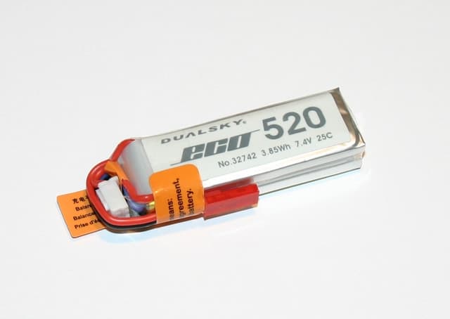2s   520mah - 25c - dualsky xpower eco-s - jst