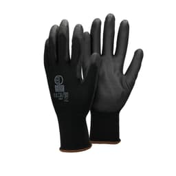 ECD Germany 60 par PU arbetshandskar, storlek 9-L, färg Black, mekanik handskar,