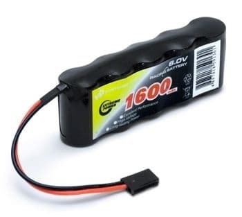 6,0v 1600mah - vapex reciver battery flat - nimh