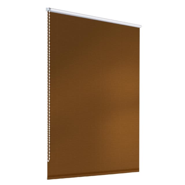 ECD Germany mörkläggningsgardin 70 x 150 cm - brun - Klemmfix - utan borrning -