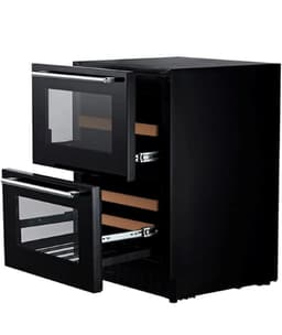 Inbyggbar vinkyl - WineCave 60DD Fullglass Black