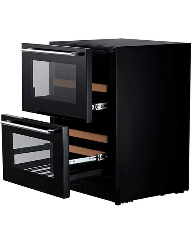 Indbygget vinkøler - WineCave 60DD Fullglass Black