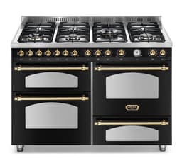 Lofra - Dolce Vita 120 cm (3 ovner) (Svart/Messing) Gass