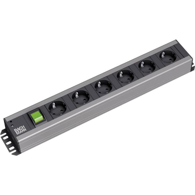 Bachmann 300.003 Stikdåse med afbryder 6x Rustfrit