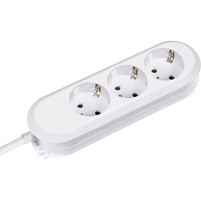 Bachmann 388270 Stikdåseliste 3x Hvid Stik med