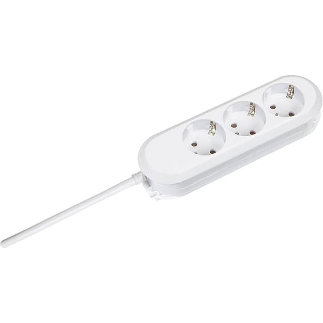 Bachmann 387272 Stikdåseliste 3x Hvid Stik med