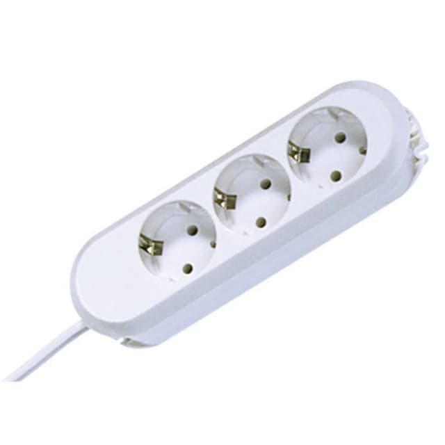 Bachmann 387271 Stikdåseliste 3x Hvid Stik med