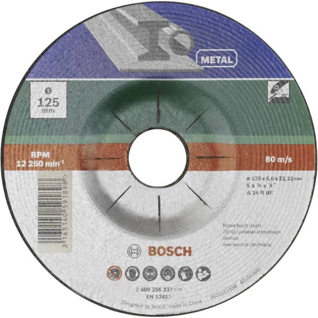 Skrubbskiva bockad 125 mm 22.23 mm Bosch Accessories A