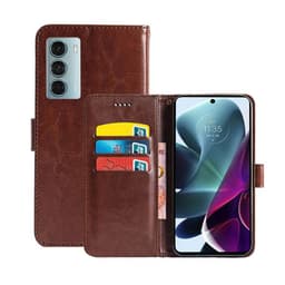 Lompakkokotelo 3-kortti Motorola Moto G200 5G  - ruskea
