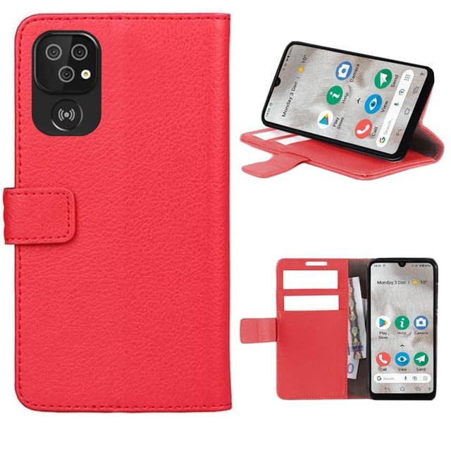 Wallet cover 2-kort til Doro 8110  - rød