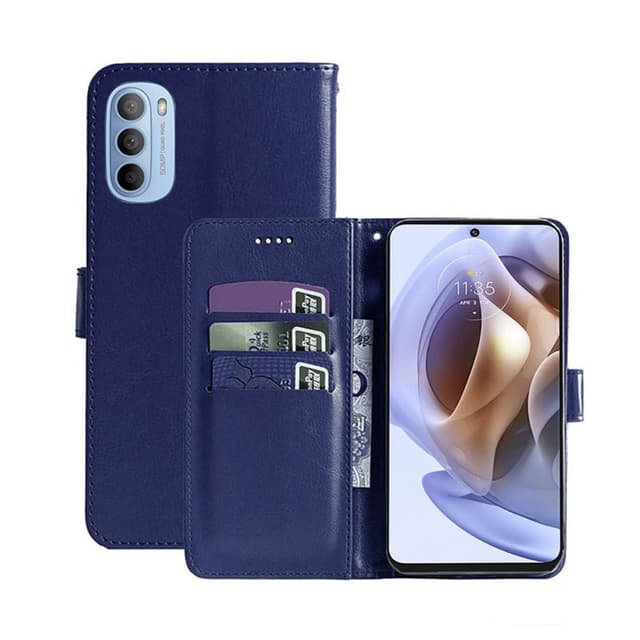 Wallet Cover 3-kort Motorola Moto G31  - mørk