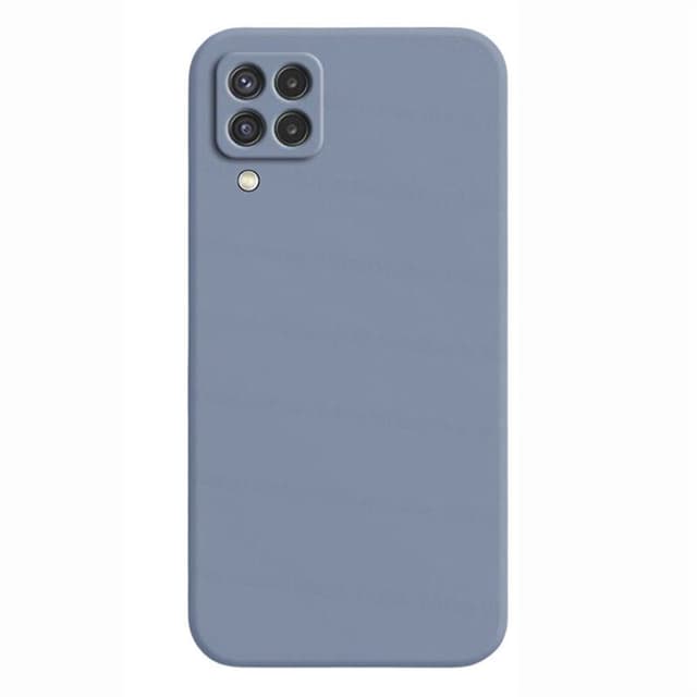Liquid silikone cover Samsung Galaxy A22 4G - Gråblå