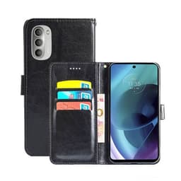 Motorola Moto G71 5G Lompakkokotelo 3-kortti  - musta