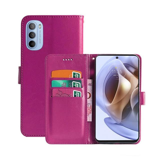 Lompakkokotelo 3-kortti Motorola Moto G31  - pinkki