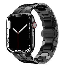 Iron Man Ruostumaton Ranneke Apple Watch 7 (41mm) - musta
