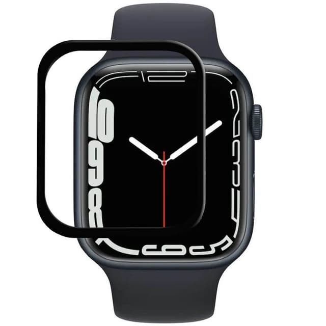 3D glass skjermbeskytter Apple Watch 7 (41mm) - Svart