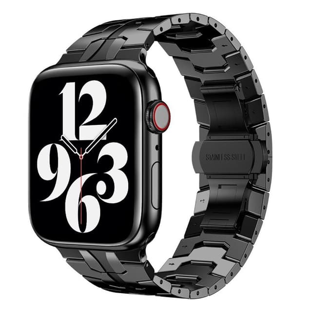 Iron Man Ruostumaton Ranneke Apple Watch 6 (40mm) - musta