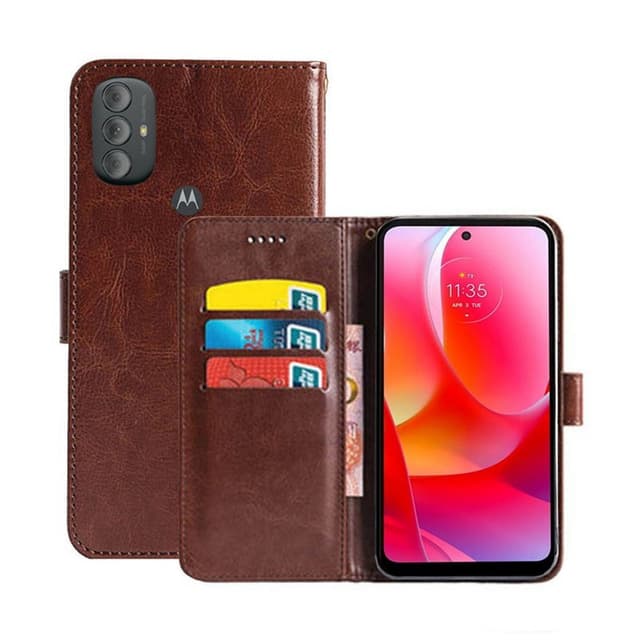 Wallet Cover 3-kort Motorla Moto G Power (2022)  - brun
