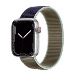 Nylonrannekoru Apple Watch 7 (41mm) -Khaki Blue