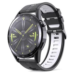 Twin RIB Armbånd Huawei Watch GT3 (46mm) - Sort/hvid