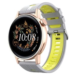 Twin RIB Rannekoru Huawei Watch GT3 (42mm) - Harmaa/keltainen