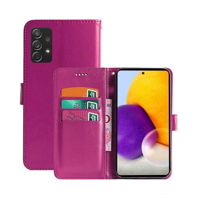 Samsung Galaxy A73 5G Lompakkokotelo 3-kortti  - pinkki