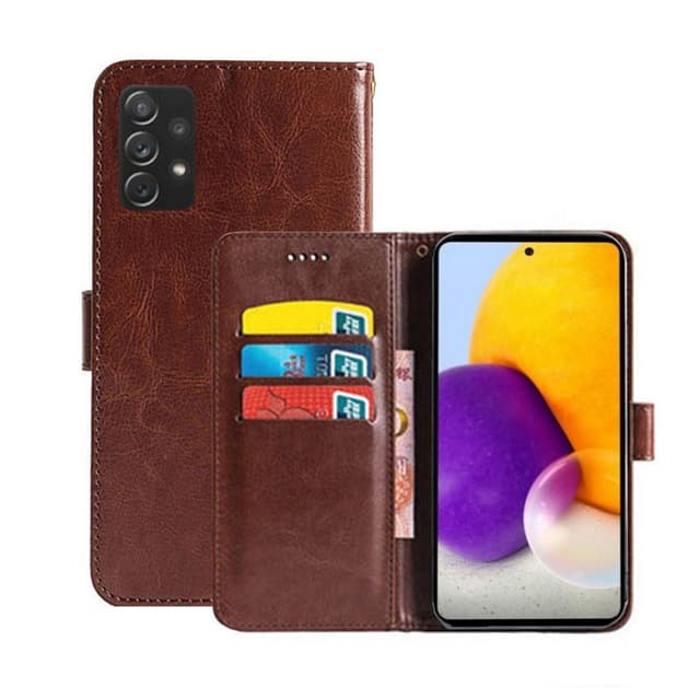 Mobilplånbok 3-kort Samsung Galaxy A73 5G   - Brun