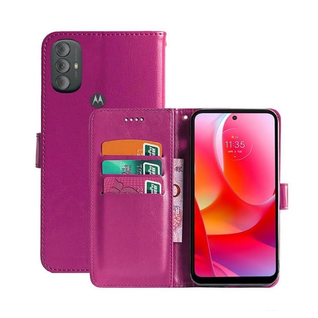 Wallet Cover 3-kort Motorla Moto G Power (2022)  - lyserød