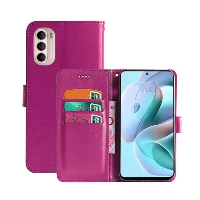Lompakkokotelo 3-kortti Motorola Moto G41  - pinkki