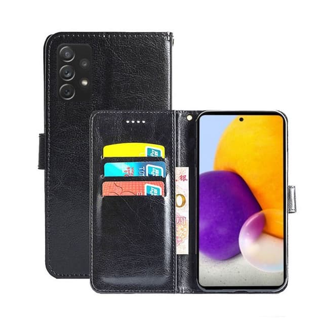 Samsung Galaxy A73 5G Lompakkokotelo 3-kortti  - musta