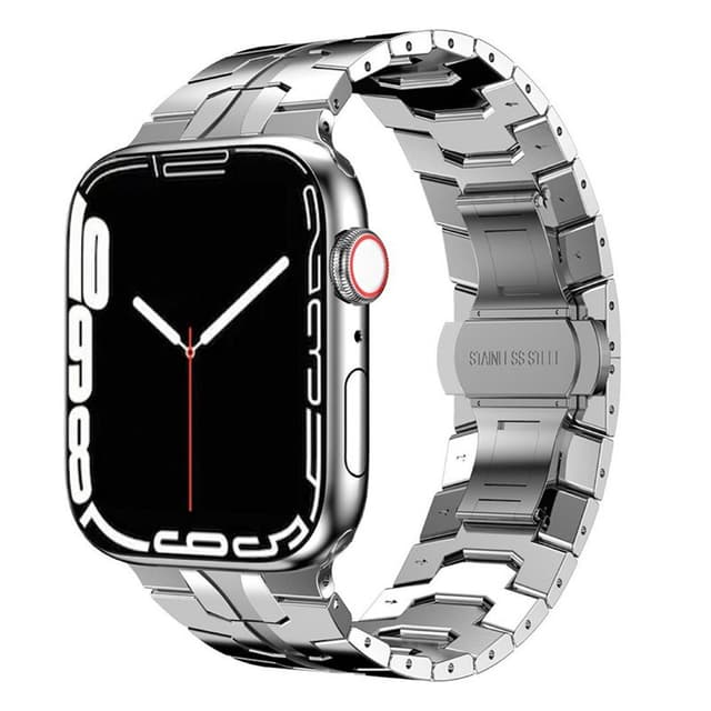 Iron Man Ruostumaton Ranneke Apple Watch 7 (45mm) - Hopea
