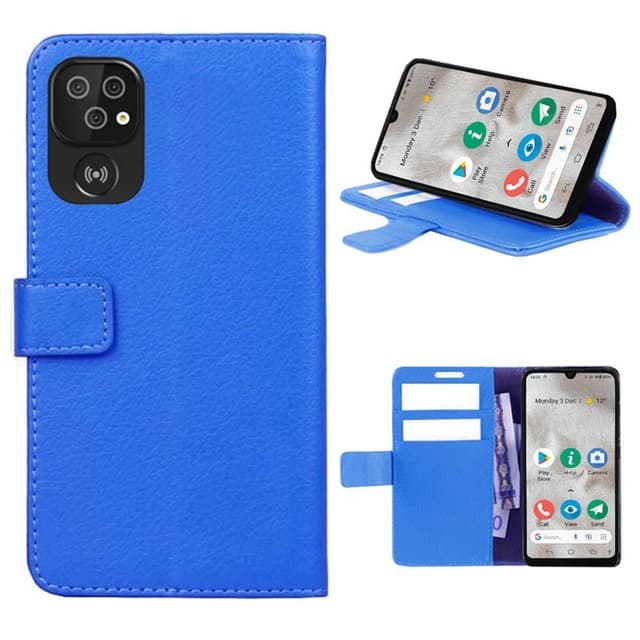 Wallet cover 2-kort til Doro 8110  - blå
