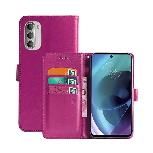 Motorola Moto G71 5G Lommebokdeksel 3-kort  - Rosa