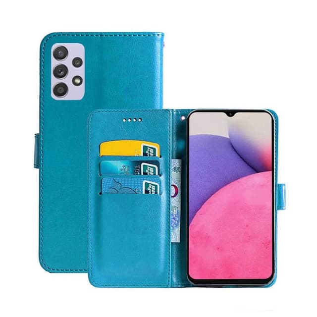 Samsung Galaxy A33 5G Lompakkokotelo 3-kortti  - Vaaleansininen