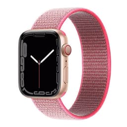 Nylon Armbånd Apple Watch 7 (41mm) -Pink