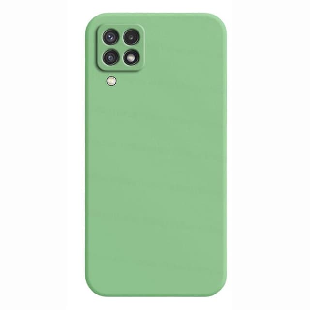 Liquid silikone cover Samsung Galaxy A22 4G - Lysegrøn