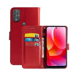 Wallet Cover 3-kort Motorla Moto G Power (2022)  - rød