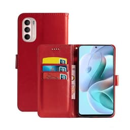 Lompakkokotelo 3-kortti Motorola Moto G41  - punainen