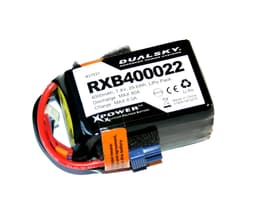 2s  4000mah - rx lipo - dualsky med måler