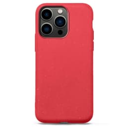 Ympäristöystävällinen Aitoa nahkaa iPhone 13 Pro Max Kotelo - Red