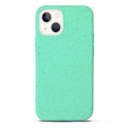 Ympäristöystävällinen Aitoa nahkaa iPhone 13 Kotelo - Mint Green