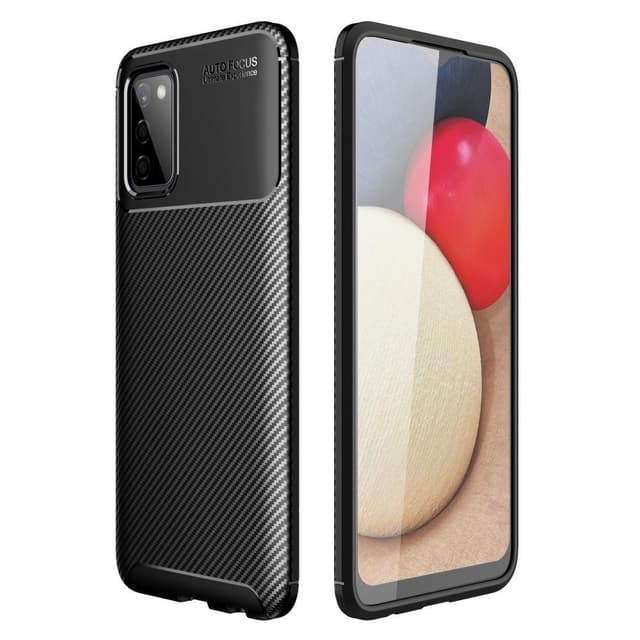 Samsung Galaxy A03s Karbon fiber Texture  Skal - Svart