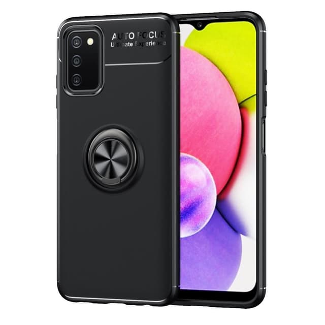 Samsung Galaxy A03s TPU skal med Finger Ring - Svart