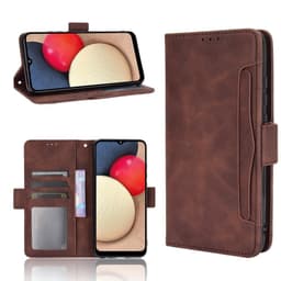 SKALO Samsung A02s / A03s 6-RUM Pungetaske - Brun