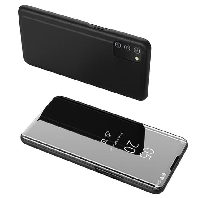 SKALO Samsung A02s / A03s Clear View Spegel fodral - Svart