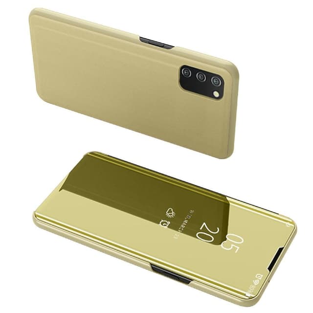 SKALO Samsung A02s / A03s Clear View Mirror Etui - Guld