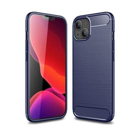 SKALO iPhone 13 Armor Carbon Iskunkestävä TPU suojakuori - Sininen
